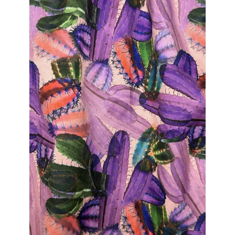 Men's 98 Coast‎ Avenue By Mildred Rubin Swim Trunks Purple Cactus XL